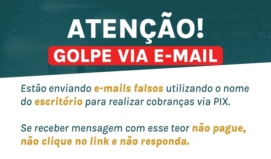 ALERTA | Golpe via e-mail